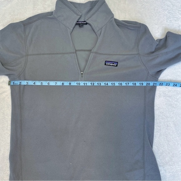 Patagonia Men's Micro D Quarter Zip Pullover Sweater in Grey Medium - Picture 9 of 12